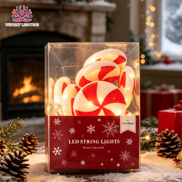 Candy‑Shaped String Lights, 10 LEDs