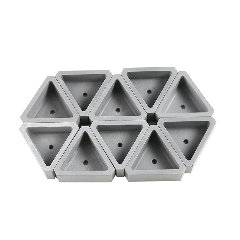 Triangular Cement Flowerpot Silicone Mold Succulent Plants Concrete Molds Handmade Clay Crafts Mould For Home Decoration