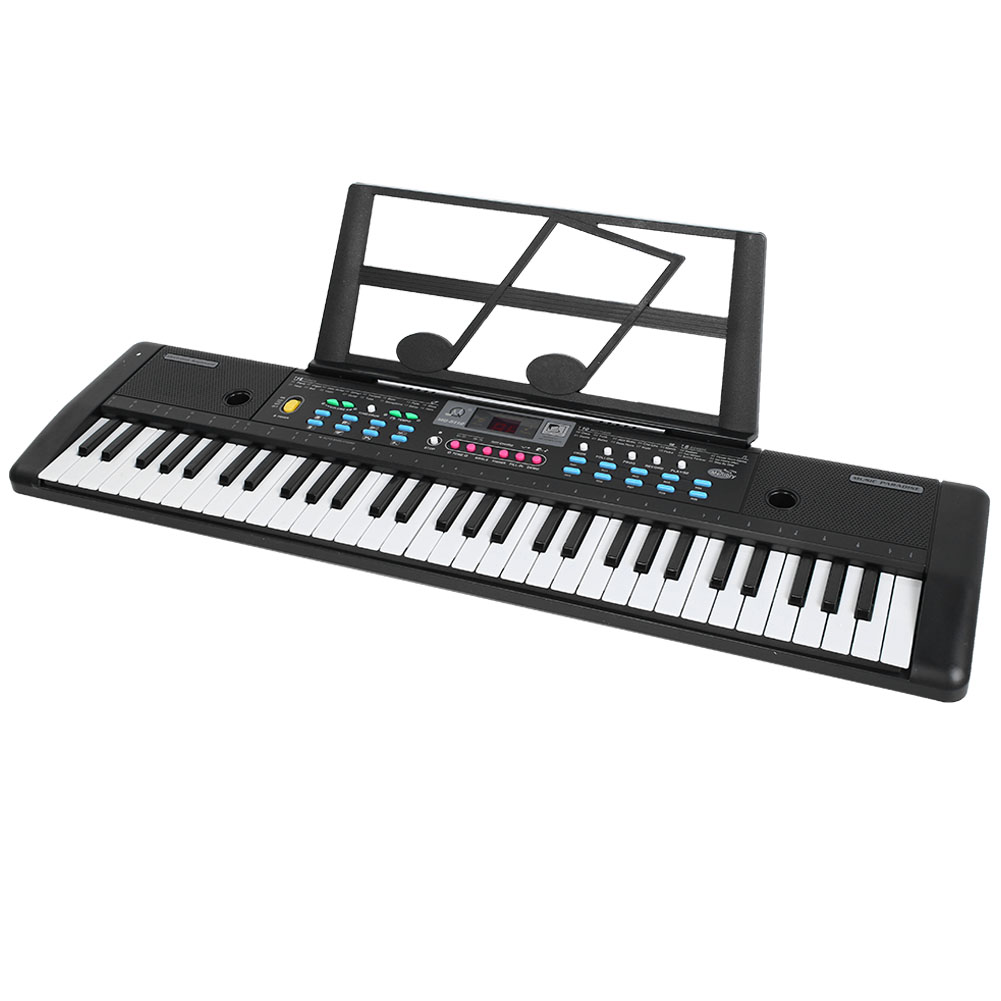 Electronic Keyboard 61 Keys Electronic Organ Digital Music Keyboard with Microphone Kids Toy Children Gift USB Power Cable