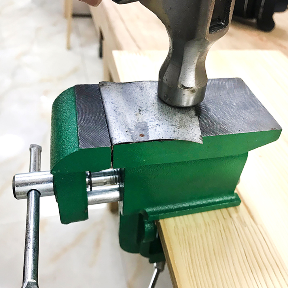 1Pcs Cast Iron Bench Vise Multifunctional Jewelers Vice Clamp-On Bench Vise With Large Anvil Hobby Clamp On Table Mini Hand Tool