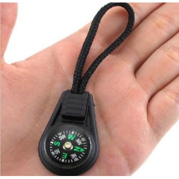 New Arrival Mini Hanging Ring Hand Compass For Camping Cheap Portable Hiking Tools Plastic Rope Sling Compass with Lanyard 1PC