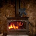 Thermal Power Fireplace Fan Heat Powered Stove Fan Hot Power Heat Furnace Fan For Wood Log Burner Fireplace