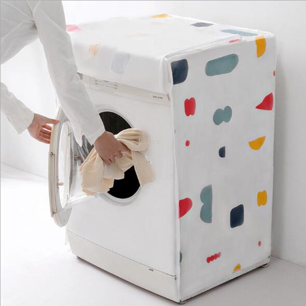 Washing Machine Dust Cover Waterproof Protective Case Front/Top Load Washer Storage Bag for Outdoor Indoor Use