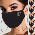 A-Z Fashion rhinestone Mask For Women Face mascarias para la boca bling Face mouth shield mask Mouthmask party decoration