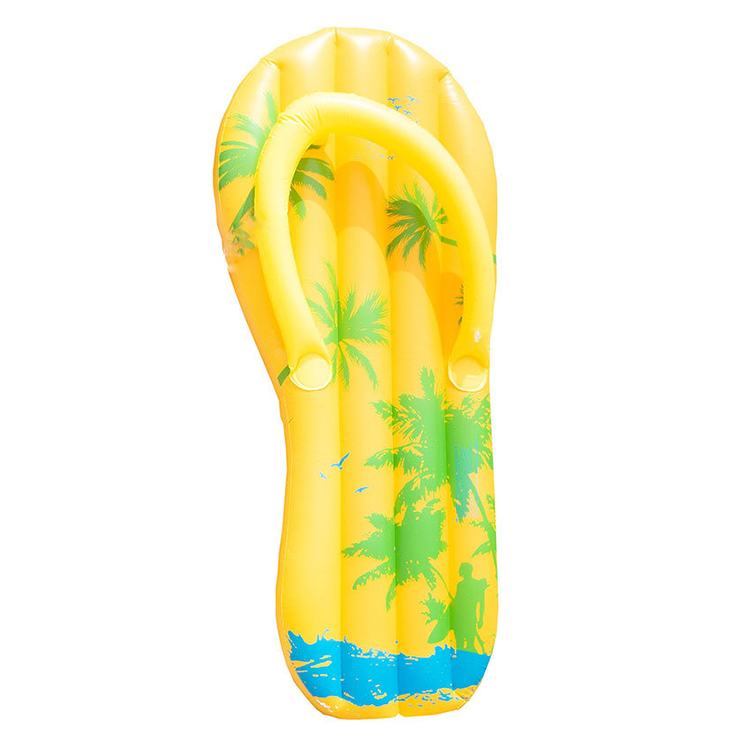 Pvc Inflatable flip flops beach games floating slipper