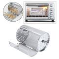 Kitchen Stainless Steel Rotisserie Grill Roaster Drum Oven Basket Oven Roast Baking Rotary for , Walnuts