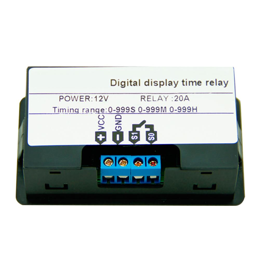 12V Timing Delay Timer Relay Module Digital LED Dual Display Cycle 0-999 Hours Adjustable Power Supplies Mayitr