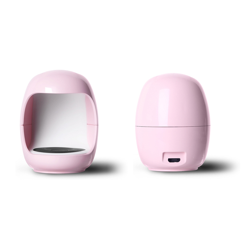 3W LED Mini Nail Lamp Egg Shape Timing Phototherapy Nail Gel Dryer Lamp USB Interface Intelligent Induction Manicure Light