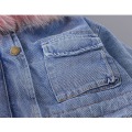 2020 Fashion Cotton Winter Denim Coat New Baby Girl Clothes Hoodies Zipper Warm Outwear Windbreaker For Girl Clothes 1 to 6 Age