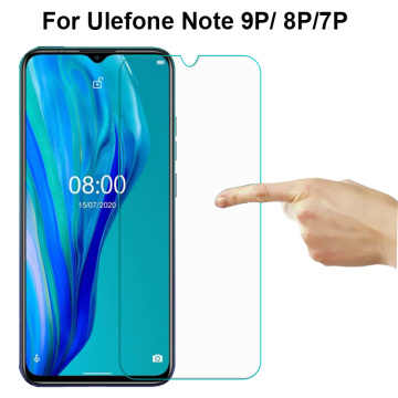 2-1PC Tempered Glass For UleFone Note 9P Screen Protector Toughened Protective Glass For Pelicula UleFone Note 8P 7P Glass Cover