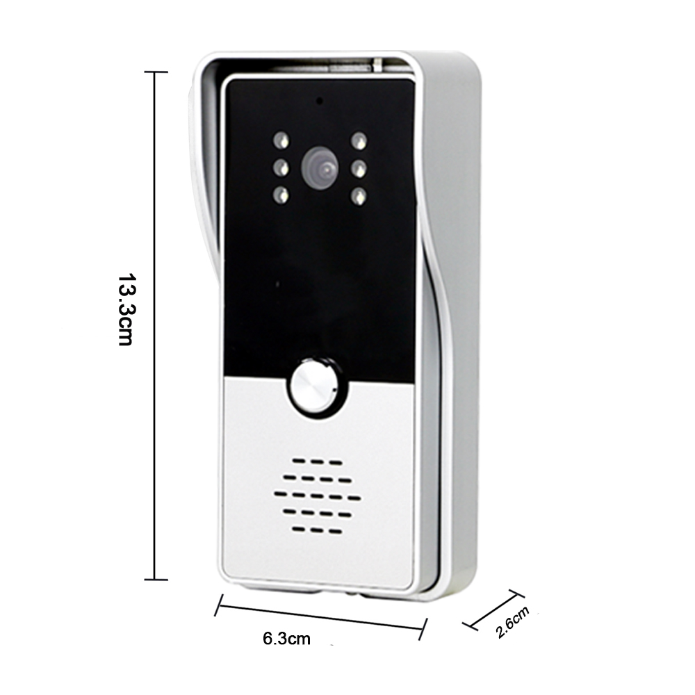 Dragonsview Video Door Phone System 7 Inch Doorbell Camera with Movement Detection Door Access Control System Waterproof Record