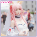 DokiDoki-R Game Fate Cosplay Tamamo no Mae Cosplays Doujin Wedding Dress Costume Game Fate/Grand Order FGO Tamamo no Mae Costume