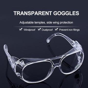 Adjustable Glasses Anti-sneezing Motorcycle Glasses Eye Protection Anti-droplet Glasses Windproof Laboratory Glasses Clear Lens