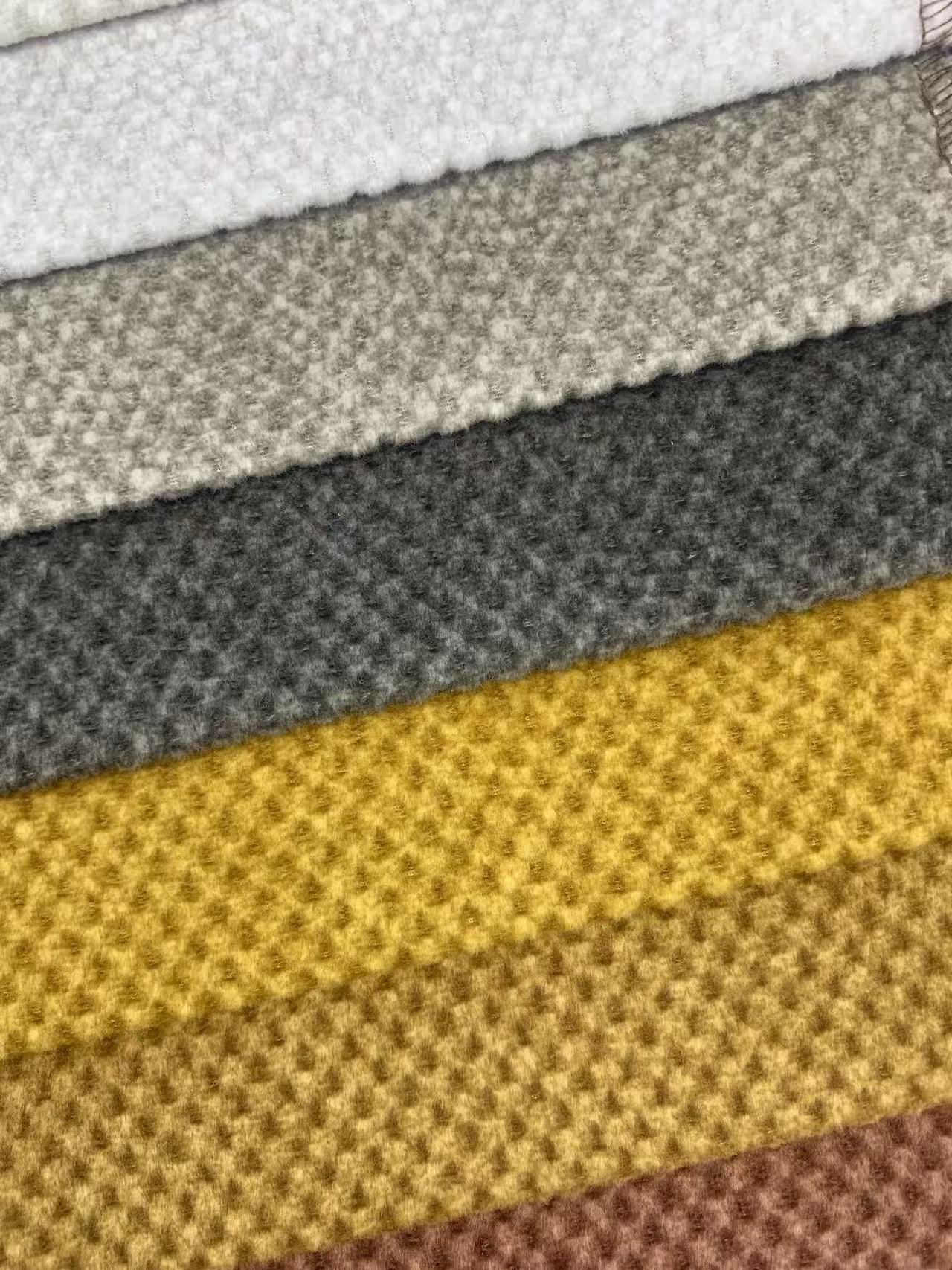 Honeycomb Velvet Fabric Simple Textured Sofa Fabric