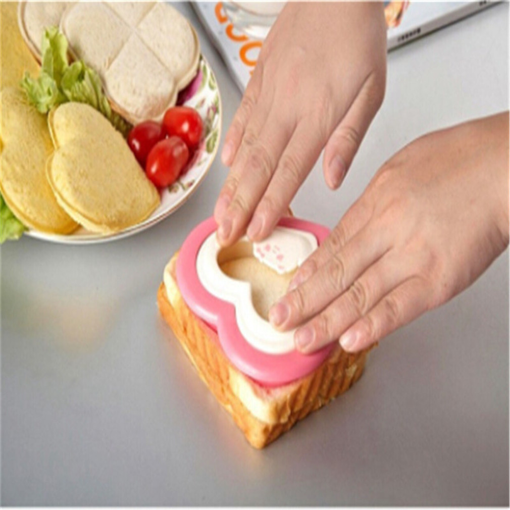 Cute Sandwich Mould Rabbit Flower Panda shaped Bread Cake biscuit embossing device Crust Cutter Baking Pastry Tools