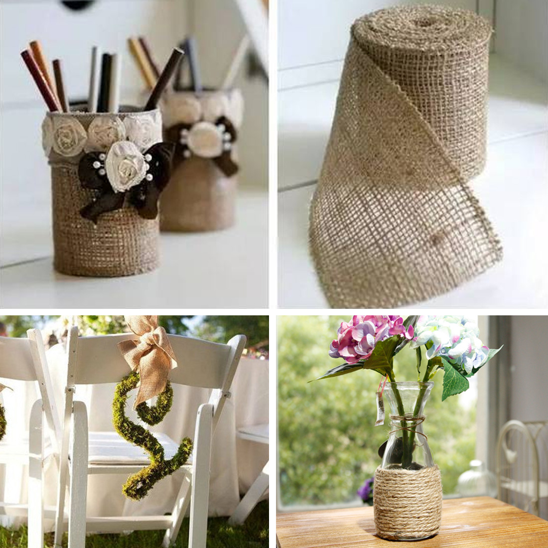 Natural Vintage Jute Strap Burlap Ribbo material craft DIY Weddings Belt Floristry party Decor Craft supplies