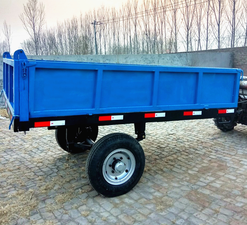 2Ton 3Ton 5Ton 2 wheels trailer and 4 wheels farm trailer tractor Tipping trailer for sale