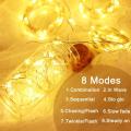 USB LED Curtain Light Fairy String Lights 8Mode 3X3M 3X1M 3X2M Fairy Garland For New Year Christmas Outdoor Wedding Home Decor