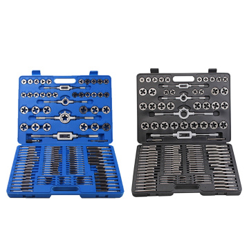 Tap and Die Set 12/20/40/45/60/86/110pcs Tapping Drill Metric/Imperial Tapping Hand Tools For Metalworking Screw Thread Tap Die