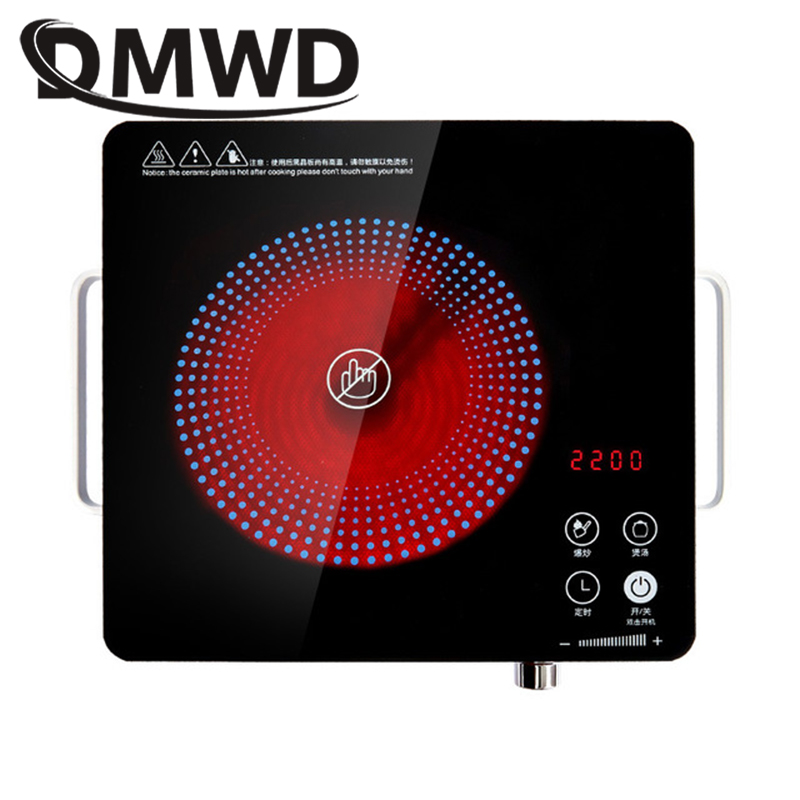 DMWD Electrical Magnetic Waterproof Induction Cooker Hob Oven Hot Pot Stove With Timer Ceramic Heating Furnace Cooktop Plate EU