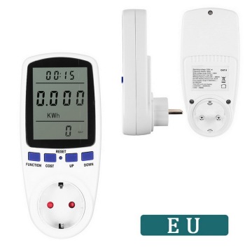 EU/UK/AU Plug AC Digital Voltage Wattmeter Power Consumption Watt Power Meter Plug Energy Meter Electricity Analyzer Monitors