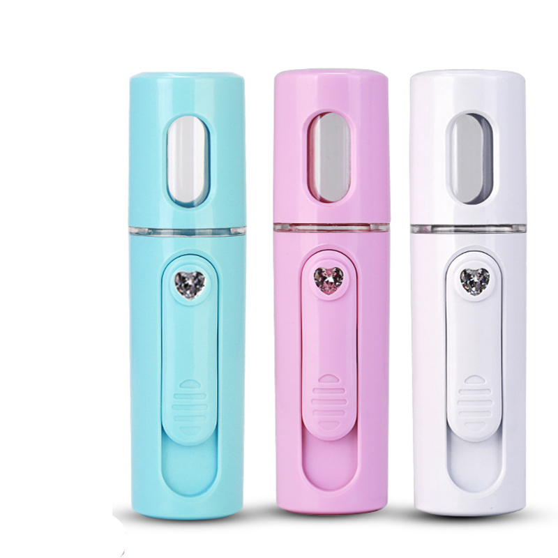 Mini Face Steamer Portable Nano Mist Facial Spa Sprayer USB Hair Steamer Charging Face Spray Instrument Water Moisturizing 40D