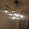 Retro Pendant Lamp DIY Multiple Lamp Base E27 Black Cable 0.75mm Industrial Hanging Lamps Cafe Bar Spider Pendant Lights