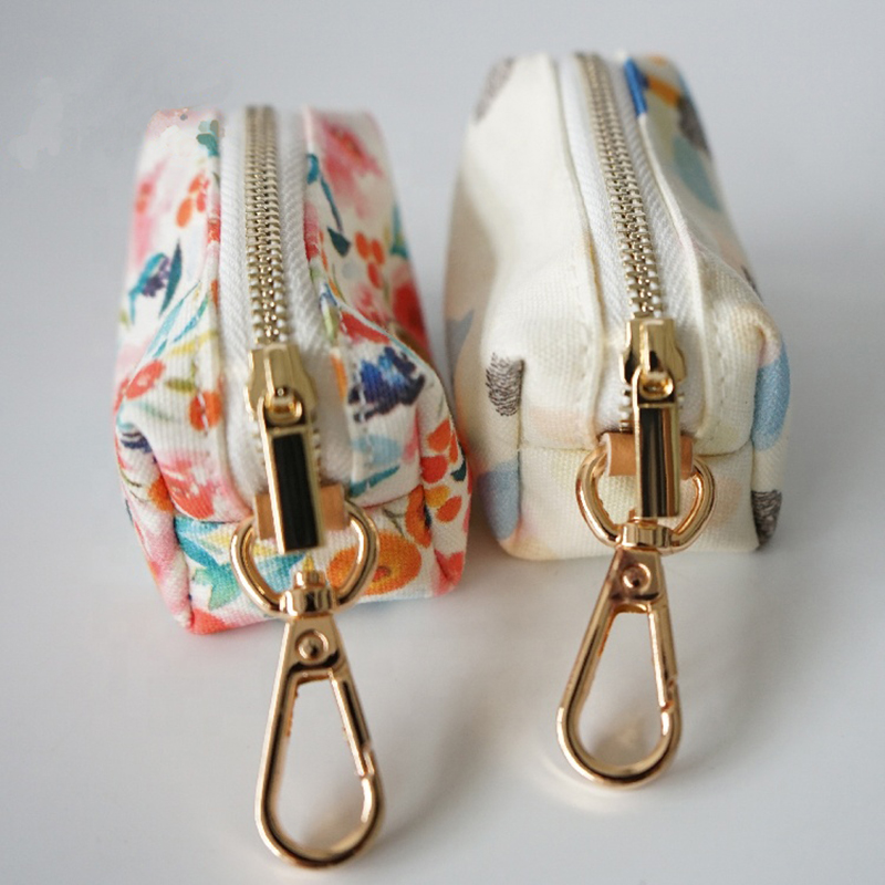 Premium Cotton Fabric Poop Bag Holder Attaches to Dog Leash dog pet accessories