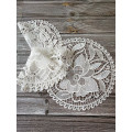 NEW white Lace Round Embroidery table place mat Christmas pad Cloth pot placemat cup mug dining tea coaster glass doily kitchen