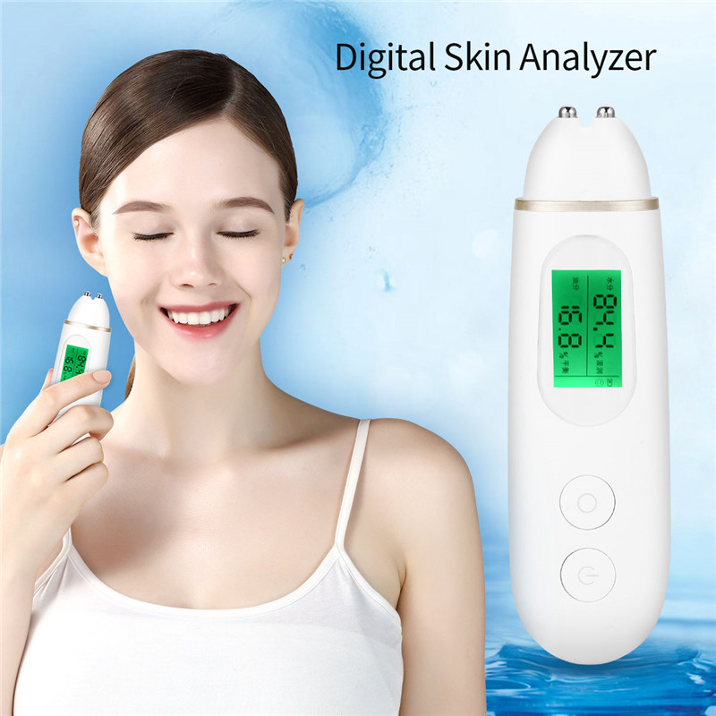 Digital Skin Analyzer Pen LED Display Skin Moisture Oil Sensor Precision Skin Tester Meter with Memory Function Skin Care Tool45