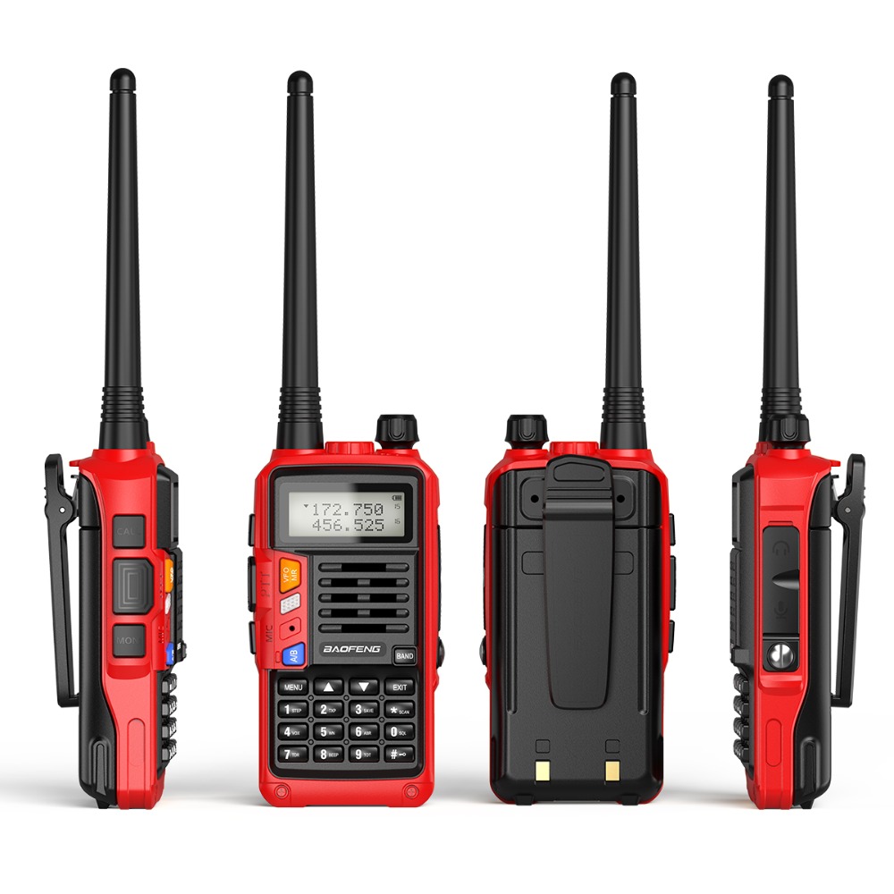 BaoFeng UV-S9 Plus Tri-Band Radio 10W Powerful 136-174Mhz/220-225Mhz/400-520Mhz 10km Long Rang Handheld Walkie Talkie Amateur