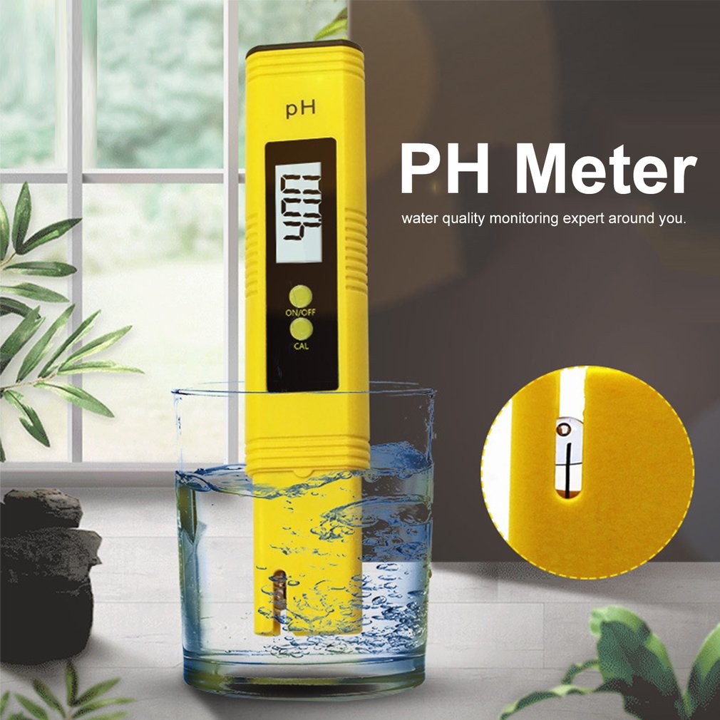 PH Meter Acidity Meter Pen of Tester Accuracy 0.01 Automatic Calibration Anti-skid LCD Digital Protable Water PH Tester