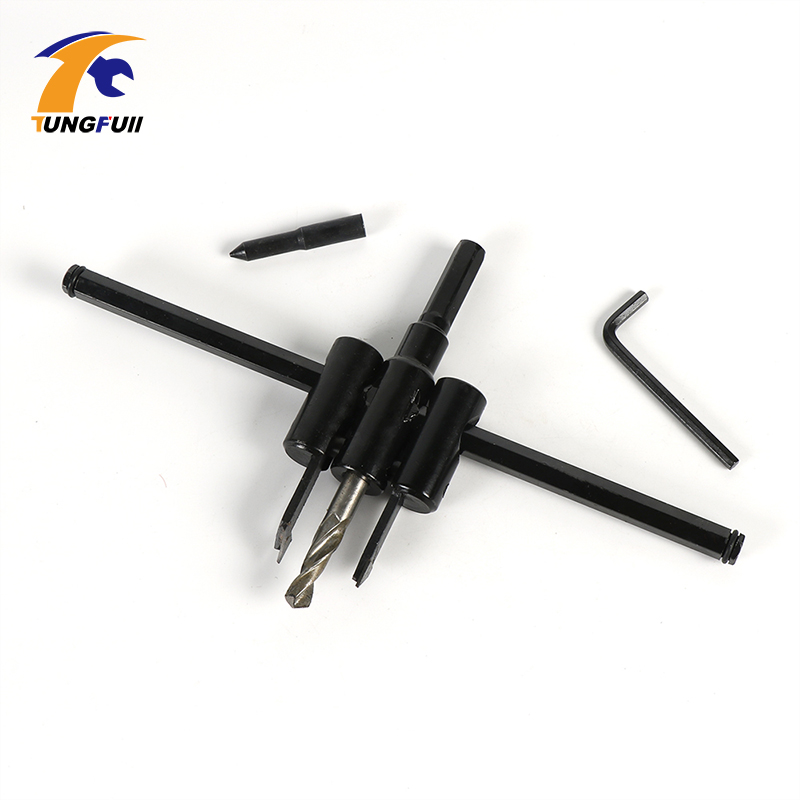 TUNGFULL Adjustable Wood Drywall Circle Hole Drill Cutter Bit Saw Use 30mm To 200mm Circle Hole Saw Cutter Drill Bit SH-058