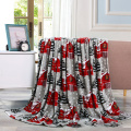 Christmas Elk Blanket Flannel Throw Blankets For Beds Double Layer Winter Comfort Cotton Coral Fleece Blanket Dropshipping