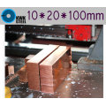 Copper Sheet 10*20*100mm C11000 ISO Cu-ETP CW004A E-Cu58 Plate Pad Pure Copper Tablets DIY Material for Industry or Metal Art