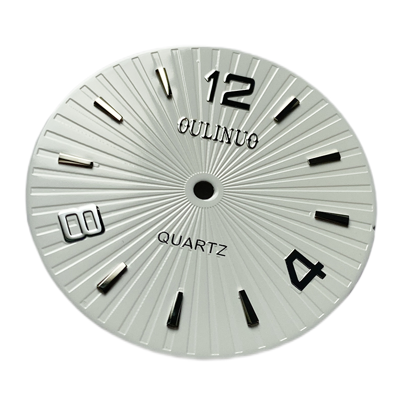 embossed pattern watch dial