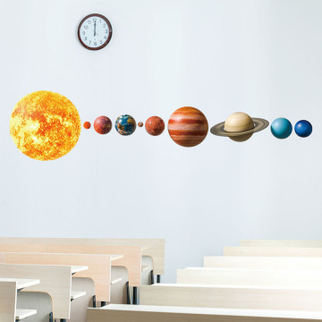 Solar System Planets Wall Stickers for Kids Room Living Room Home Decoration Wall Decal Home Decor Baby Nursery Wall Decoration