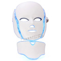 LED Facial Mask 7 Colors with Neck Light Therapy Skin Rejuvenation Beauty Skin Care Whitening Skin Shrink Pores Device Home Spa