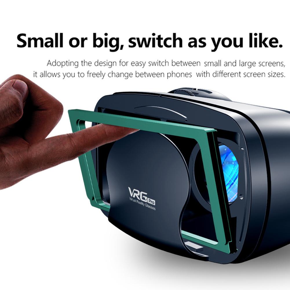 New 3D VR Samrt Glasses Full-screen Virtual Reality Glasses with Stereo Headset for Android iOS 5 to 7 Inches Smartphone