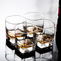 Creative Whisky Glass Euro-American Transparent Quadrangular Water Cup Bar Spirit Cup 280M Heat Resistant Tea Cup Juice Cup
