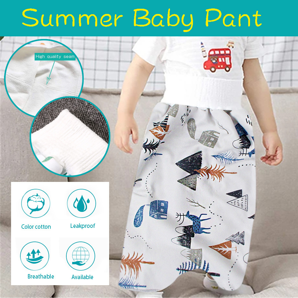 2020 Comfy children's adult diaper skirt Shorts Childrens Diaper Skirt Shorts 2 in 1 Waterproof Absorbent Cloth Diapers skirt