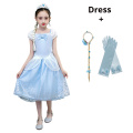 Snow Girls Dress Princess Costume Halloween Carnival Children Dress up Kids Elsa Dresses for Girls Clothing Size 4-10 Years