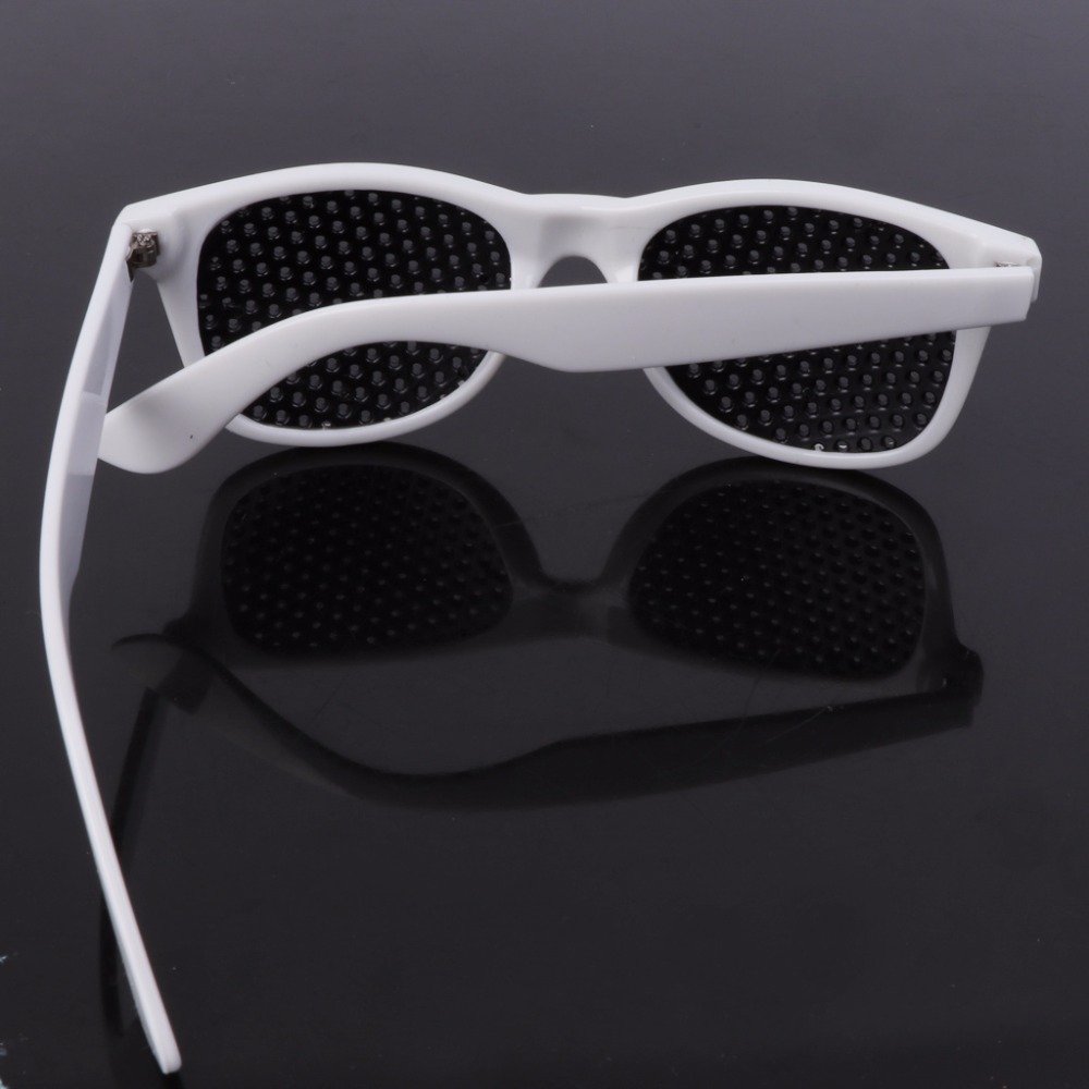 Hole Glasses Exercise Eyewear Eyesight Improvement Vision Glasses Training Black+White New