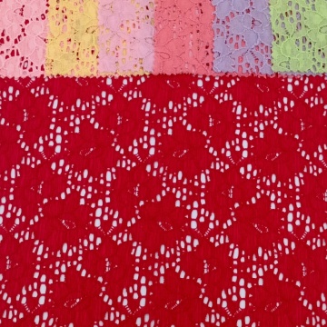 Warp knitted nylon dyed lace fabrics