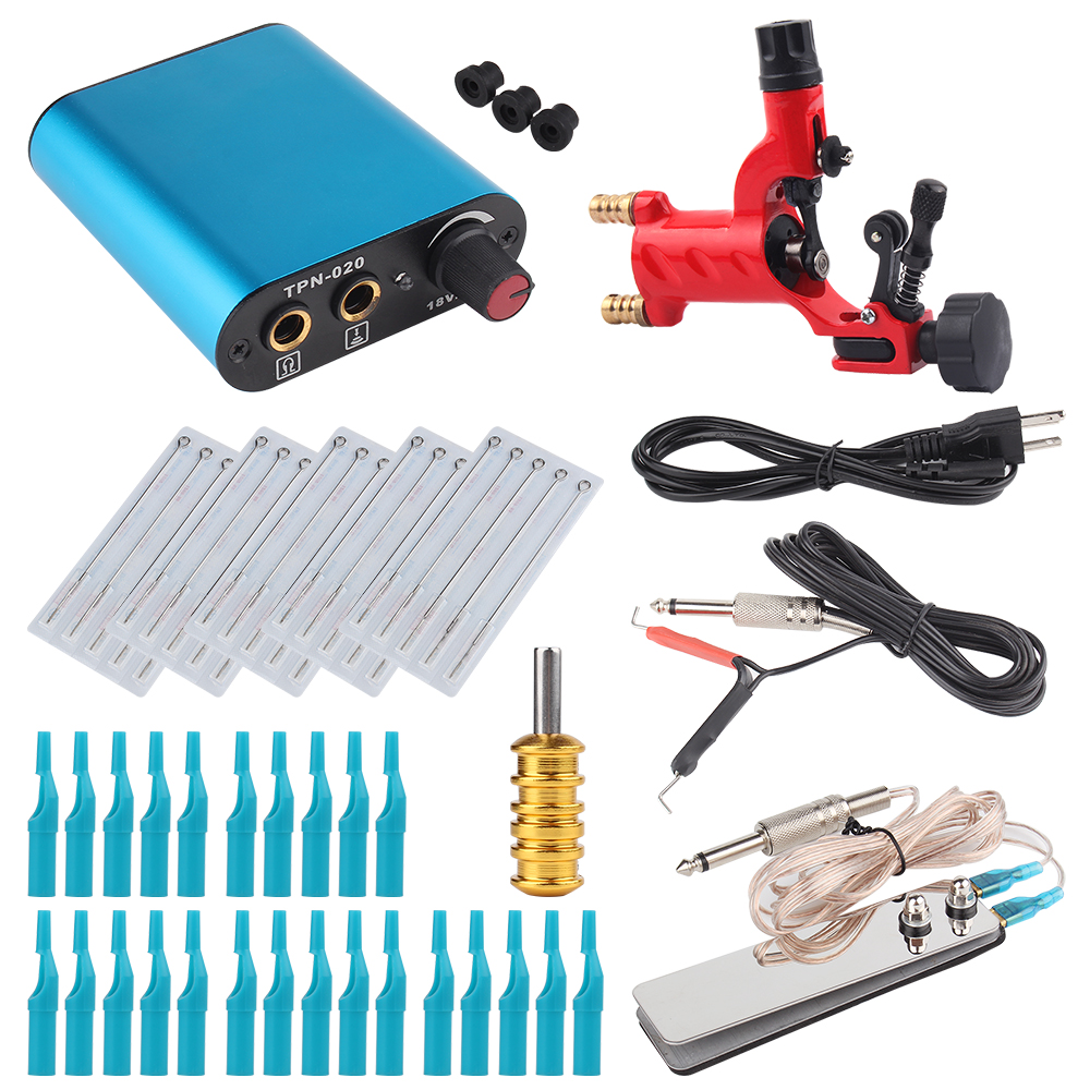 Tattoo kit Rotary Tattoo Machine Set Maquinas De Tatuar Rotativa Profesional Not Full Kit Clip Cord Tattoo Needles Grip