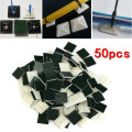 50pcs Black White Self Adhesive Stick-on Mounts for Cable Ties / Routing Looms Wire & Cable Base Clamps Clip