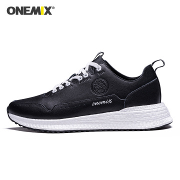 ONEMIX 2020 New Arrival Skateboard Shoes Men Breathable Sport Shoes Outdoor Men's Sneakers Low Top Leather Male Walking Shoes