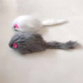 5Pcs False Mouse Cat Pet Toys Cat Long-haired Tail Mice With Sound Rattling Soft Real Rabbit Fur Sound Squeaky Toy For Cats Dogs