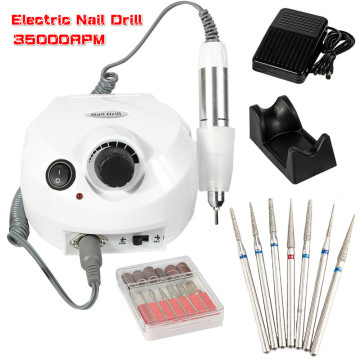 35000RPM Electric Nail Drill Machine Electric Manicure Machine Drills Accessory Pedicure Kit Ceramic Nail Drill Bit Nail Tools