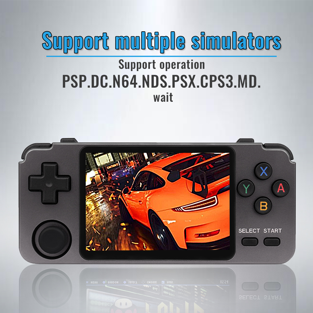 RK2020 metal Retro Console RK2020 aluminum alloy IPS screen portable handheld game console PS1 N64 games video game player